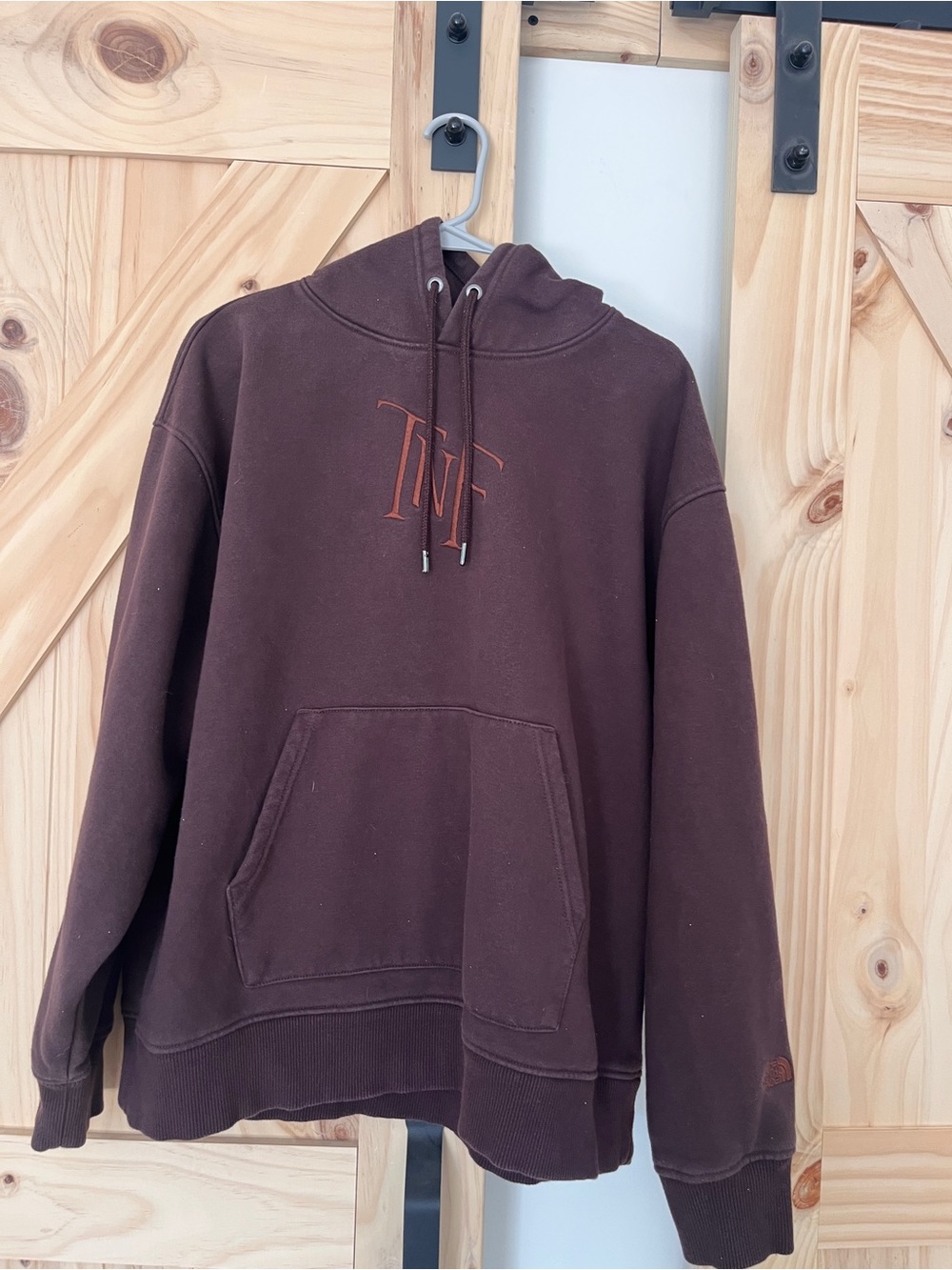The North Face Women’s Brown Heavyweight Embroidered Logo Hoodie Size Large
